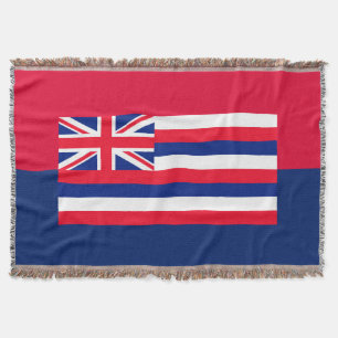Manta Tejida Diseño de la bandera del estado de Hawái