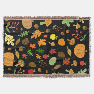 Manta Tejida Diseño de otoño