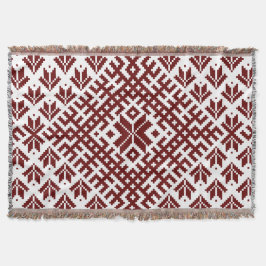 Manta Tejida Diseño tradicional de Auseklis en Letonia