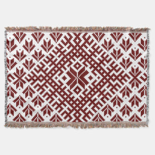 Manta Tejida Diseño tradicional de Auseklis en Letonia