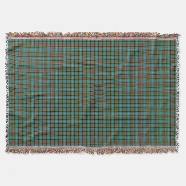 Manta Tejida Distrito de Paisley Tartan Throw Blanket (Anverso)
