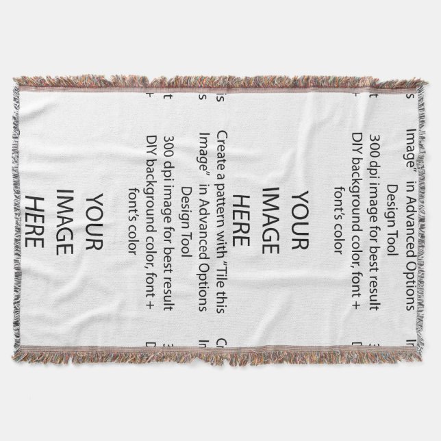 Manta Tejida DIY Tirar mantas/DIY color de fondo (Anverso)