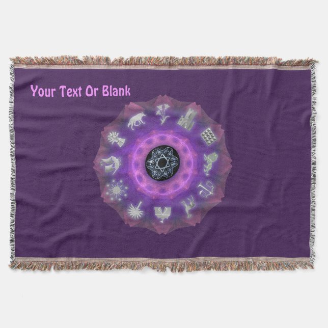 Manta Tejida Doce tribus (Anverso)