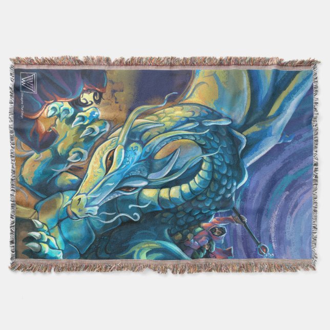 Manta Tejida Dragon Rider Poster (Anverso)