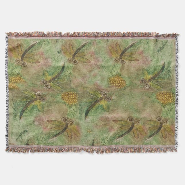 Manta Tejida Dragonfly Cotton Candy (Anverso)