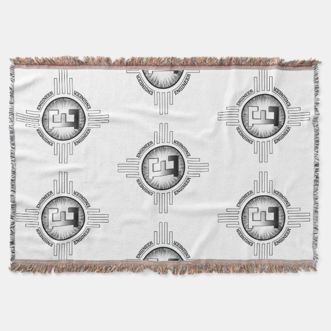 Manta Tejida E Para INGENIERO (Anverso)