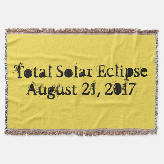 Manta Tejida Eclipse solar total 21 de agosto de 2017 (Anverso)