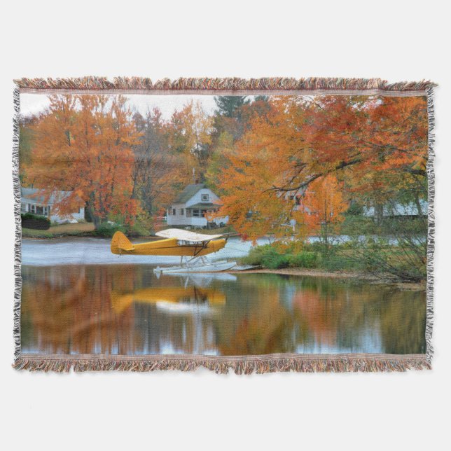 Manta Tejida EE.UU., Nueva Inglaterra, New Hampshire. Plano flo (Anverso)