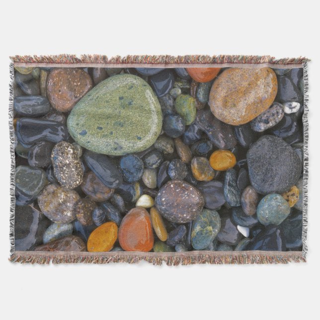 Manta Tejida EE. UU., Washington, Isla Lopez, Playa Agate (Anverso)