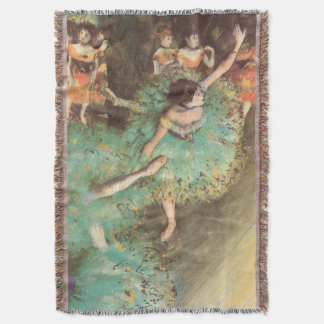 Manta Tejida El bailarín verde de Edgar Degas, Ballet Vintage
