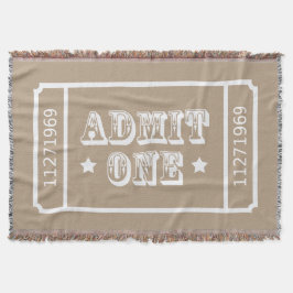 Manta Tejida El boleto de la película del teatro del circo