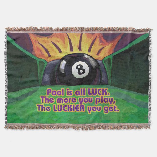 Manta Tejida El estanque es la suerte (Anverso)