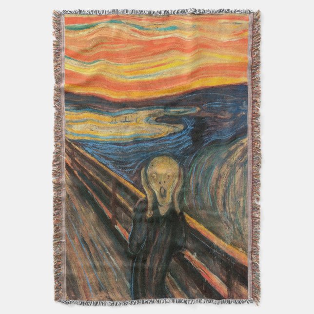 Manta Tejida El grito de Edvard Munch (Frente vertical)