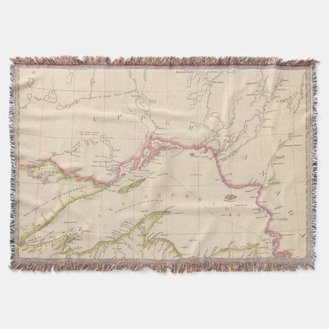 Manta Tejida El lago Superior (Anverso)