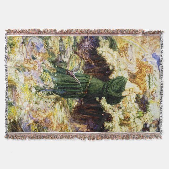 Manta Tejida El mundo del amante (Anverso)