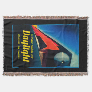Manta Tejida El poster promocional del tren de la luz del día