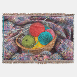 Manta Tejida El tejido de la abuela