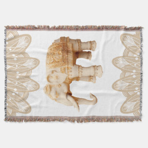 Manta Tejida Elefante Bohemian Elegant Mandalas