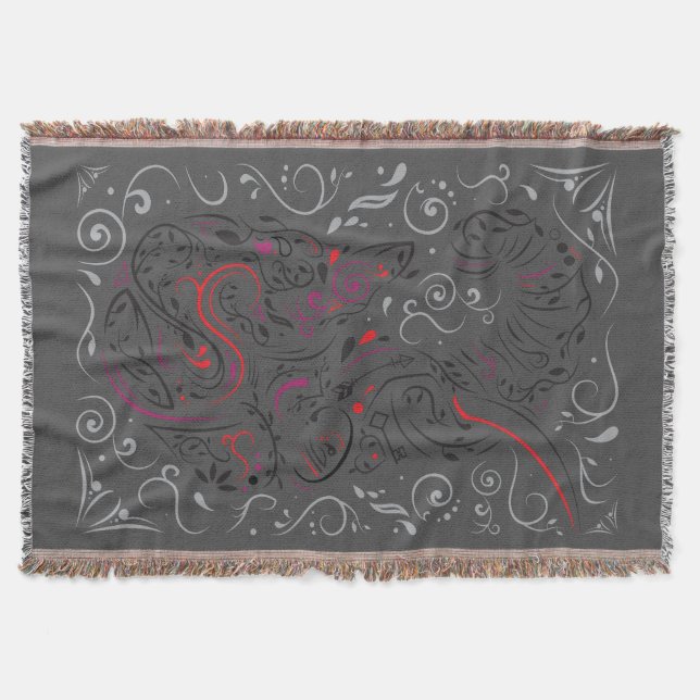 Manta Tejida elefante ornamental (Anverso)