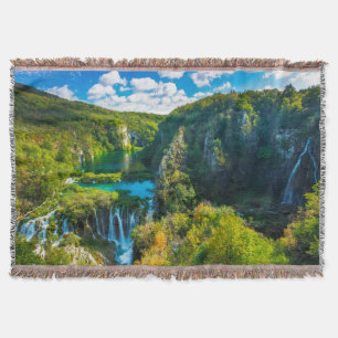 Manta Tejida Elegante cascada escénica, Croacia