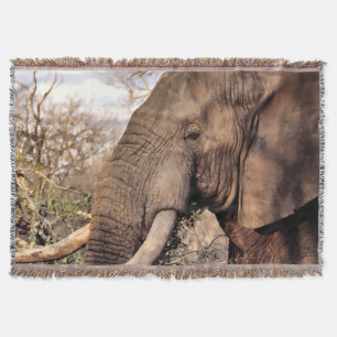 Manta Tejida Elephant Lover Art