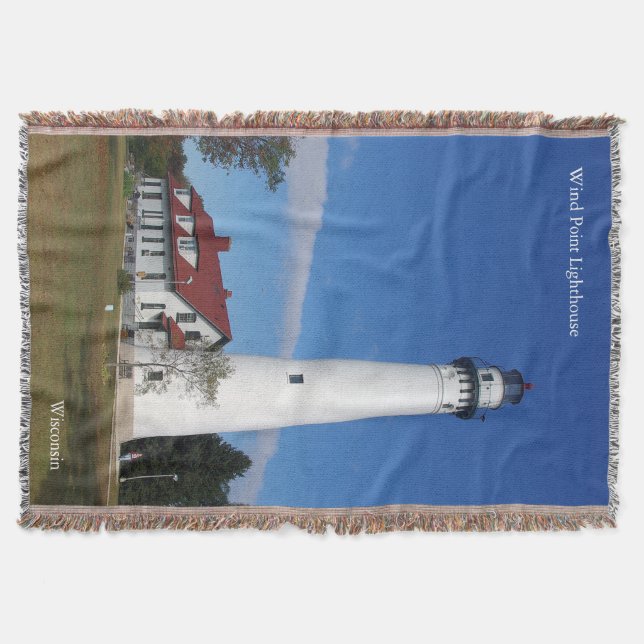 Manta tejida en faro Wind Point (Anverso)