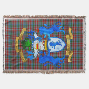 Manta Tejida Escudo de armas de Creighton