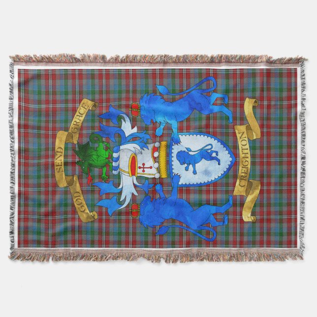 Manta Tejida Escudo de armas de Creighton (Anverso)