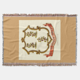 Manta Tejida Escudo de estado de Connecticut