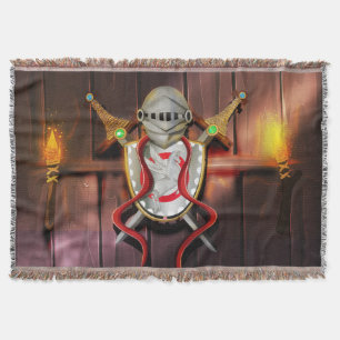 Manta Tejida Escudo Medieval De Armas