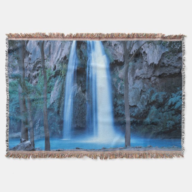 Manta Tejida Estados Unidos, Arizona, Gran Cañón, India de Hava (Anverso)