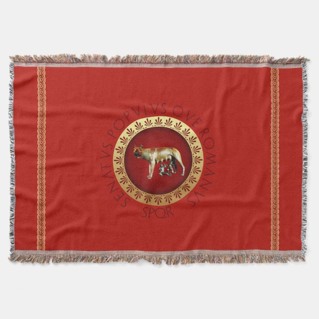 Manta Tejida Estilo romano (Anverso)