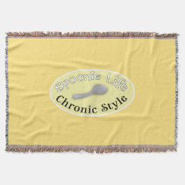 Manta Tejida Estilo Spoonie - Amarillo suave