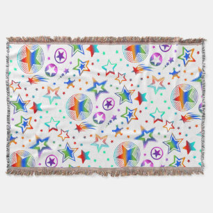 Manta Tejida Estrellas Tatuos coloreados + tus ideas