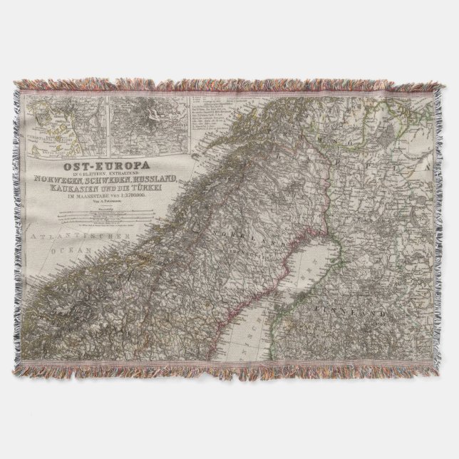 Manta Tejida Europa Oriental, Noruega (Anverso)