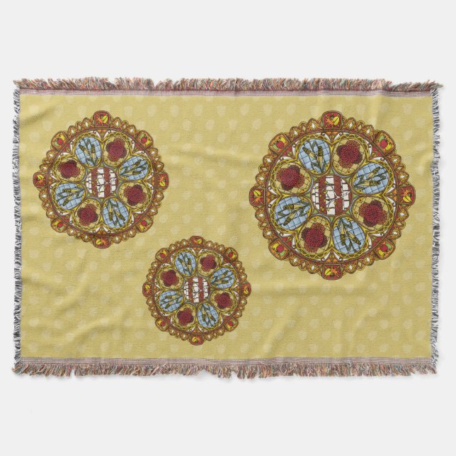 Manta Tejida Fall Nouveau Throw Blanket (Anverso)
