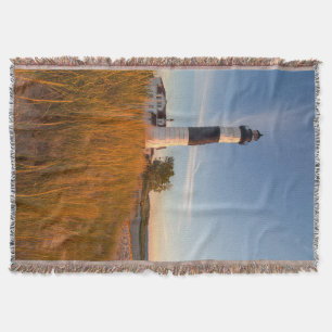 Manta Tejida Faro de Big Sable Point en el lago Michigan 3