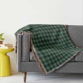 Manta Tejida Fife District Tartan Throw Blanket