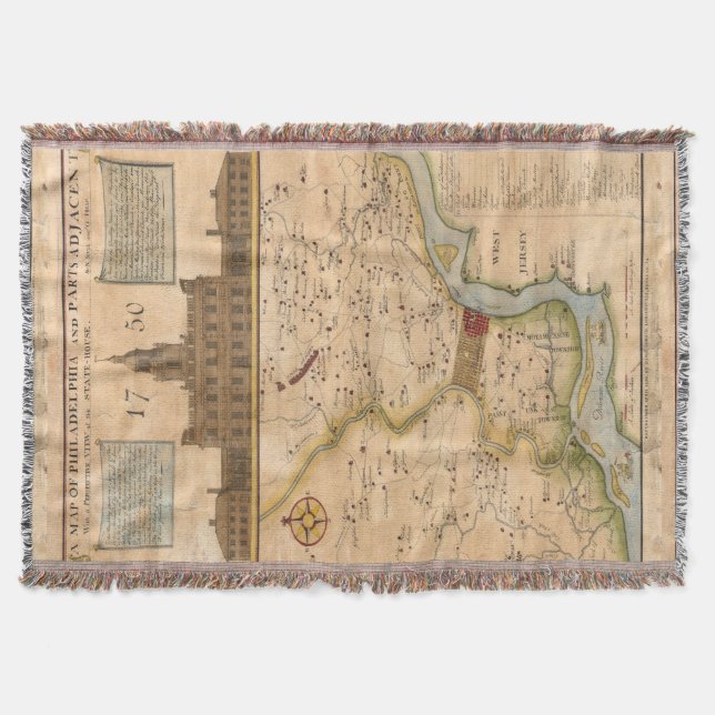 Manta Tejida Filadelfia (Anverso)