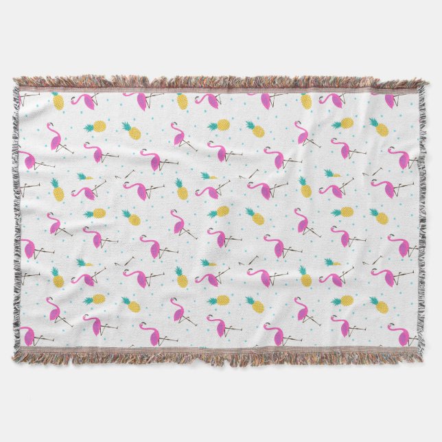 Manta Tejida Flamencos de neón 2 2 (Anverso)