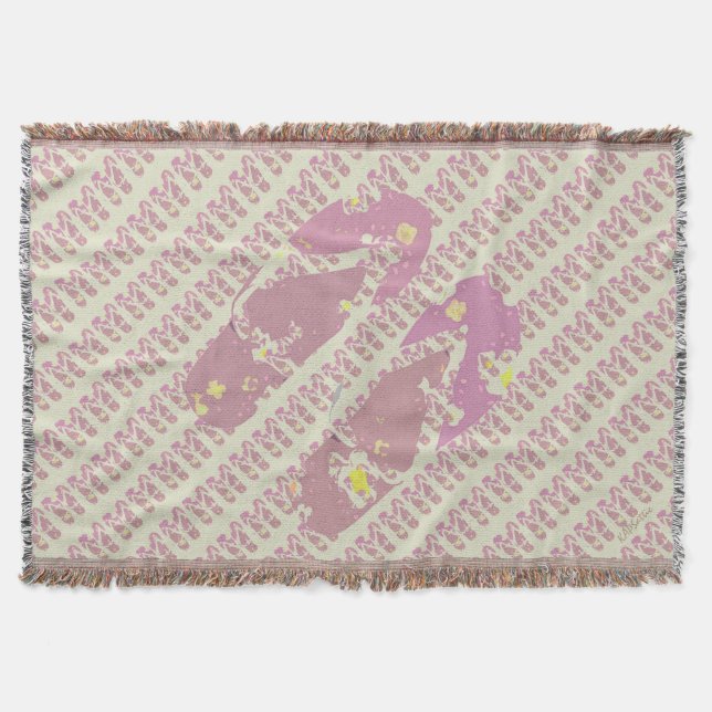 Manta Tejida Flipflops (rosa) (Anverso)