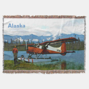 Manta Tejida Floatplane De Havilland Beaver - Alaska