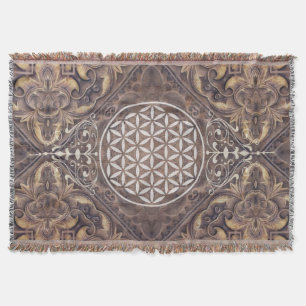 Manta Tejida Flor de DES Lebens - vintage II de la vida/de