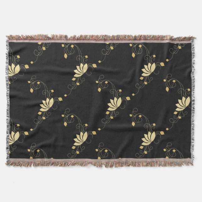 Manta Tejida Flor de medianoche (Anverso)