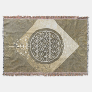 Manta Tejida Flor de vida / Blume des Lebens - cosecha de vinta