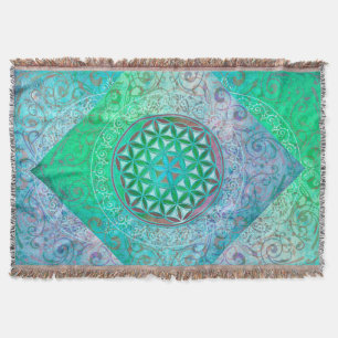 Manta Tejida Flor de vida / Blume des Lebens - Ornamento IV