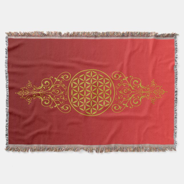 Manta Tejida Flor de vida / Blume des Lebens - Vieja XII (Anverso)