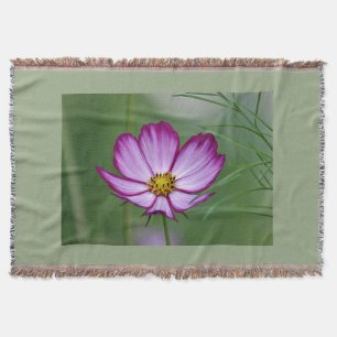 Manta Tejida Flor del cosmos