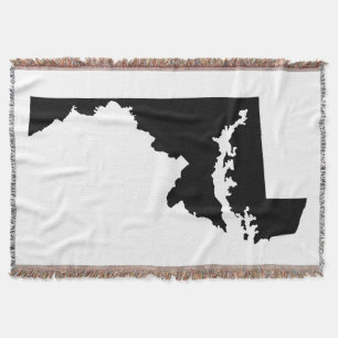 Manta Tejida Forma de Maryland negra