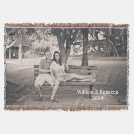 Manta Tejida Foto personalizado Throw Blanket